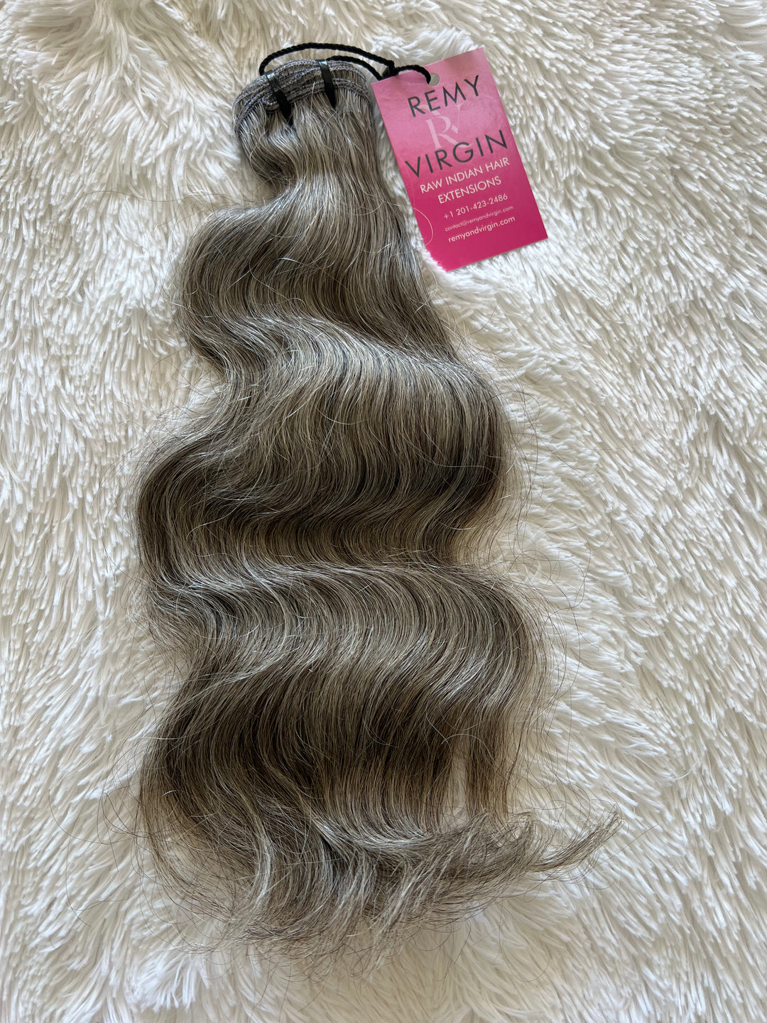 Cabello ondulado indio crudo