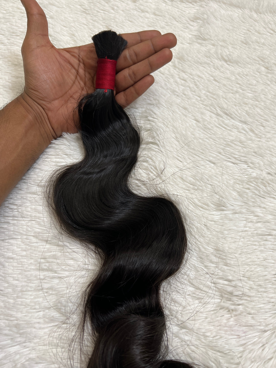 Raw Indian Wavy Bulk Braiding Hair