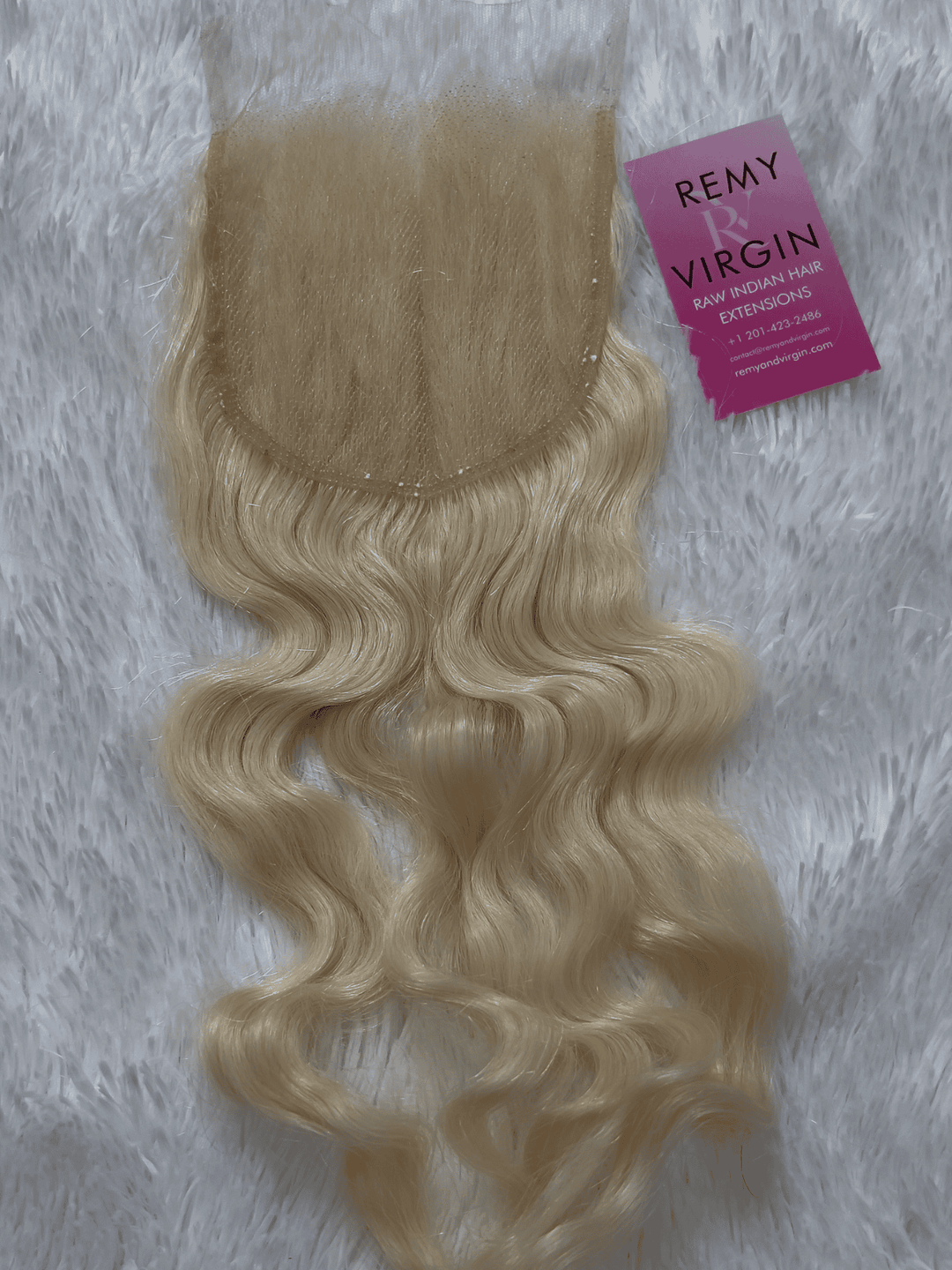 Blonde 613 Indian Wavy HD Lace Closure