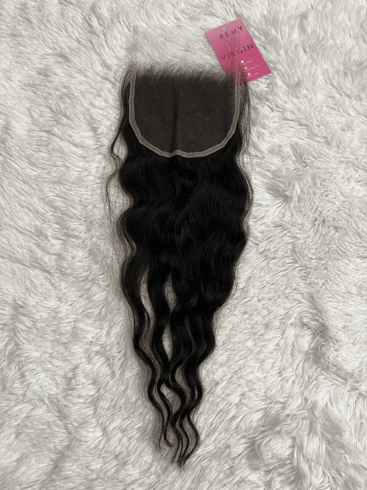 Raw Indian Loose Curly Lace Closure