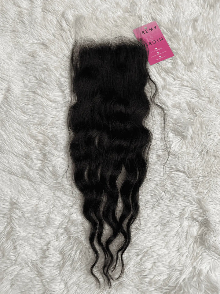Raw Indian Loose Curly Lace Closure