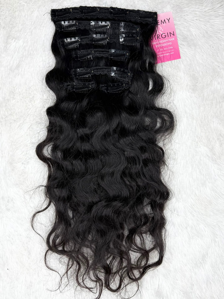 Raw Indian Loose Curly Clip-In Hair Extensions