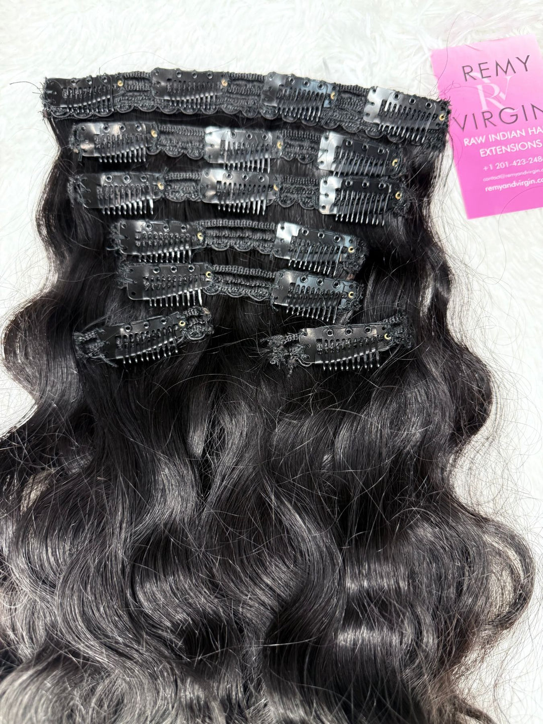 Raw Indian Loose Curly Clip-In Hair Extensions