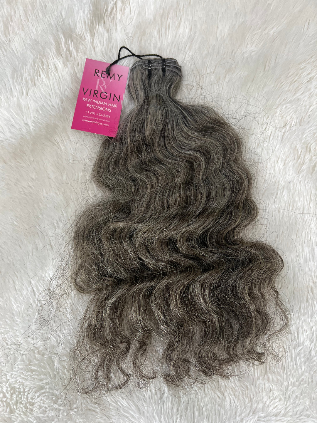 Raw Indian Loose Curly Gray Hair