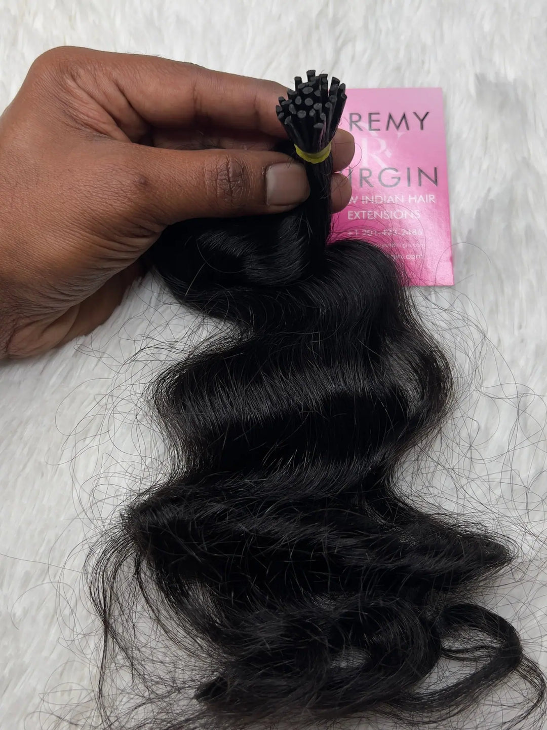 Human hair extensions keratin tip clearance