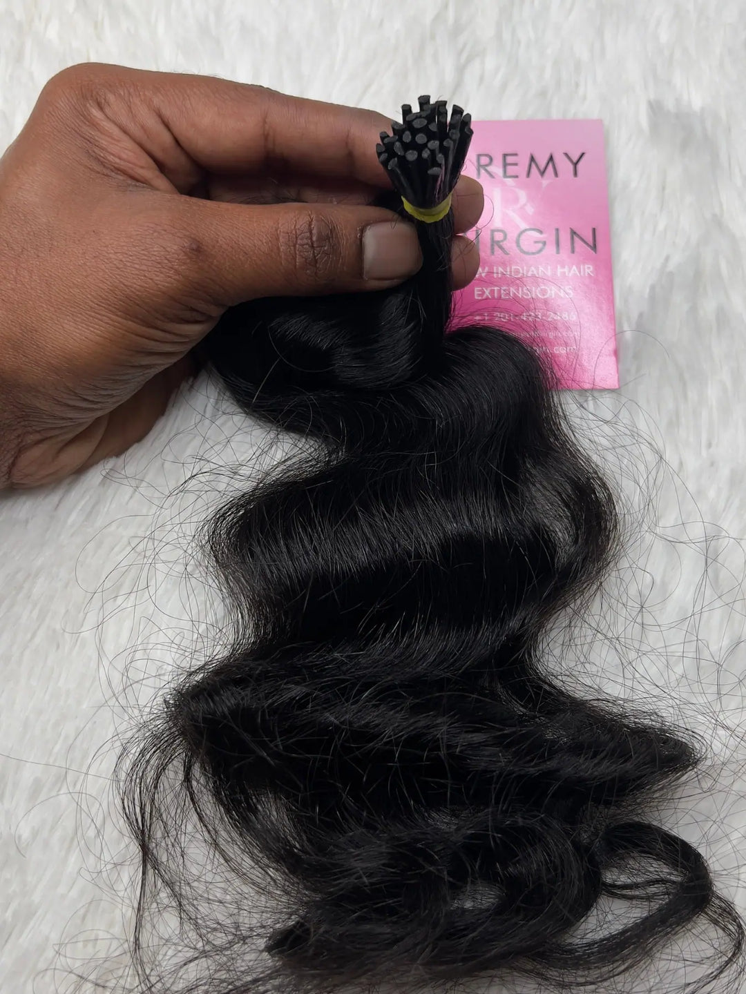 Raw Indian Loose Curly Keratin I-Tip Hair