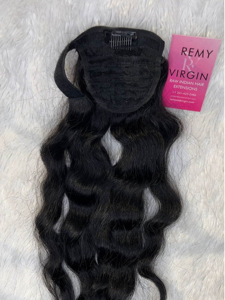 Colas de caballo onduladas indias crudas