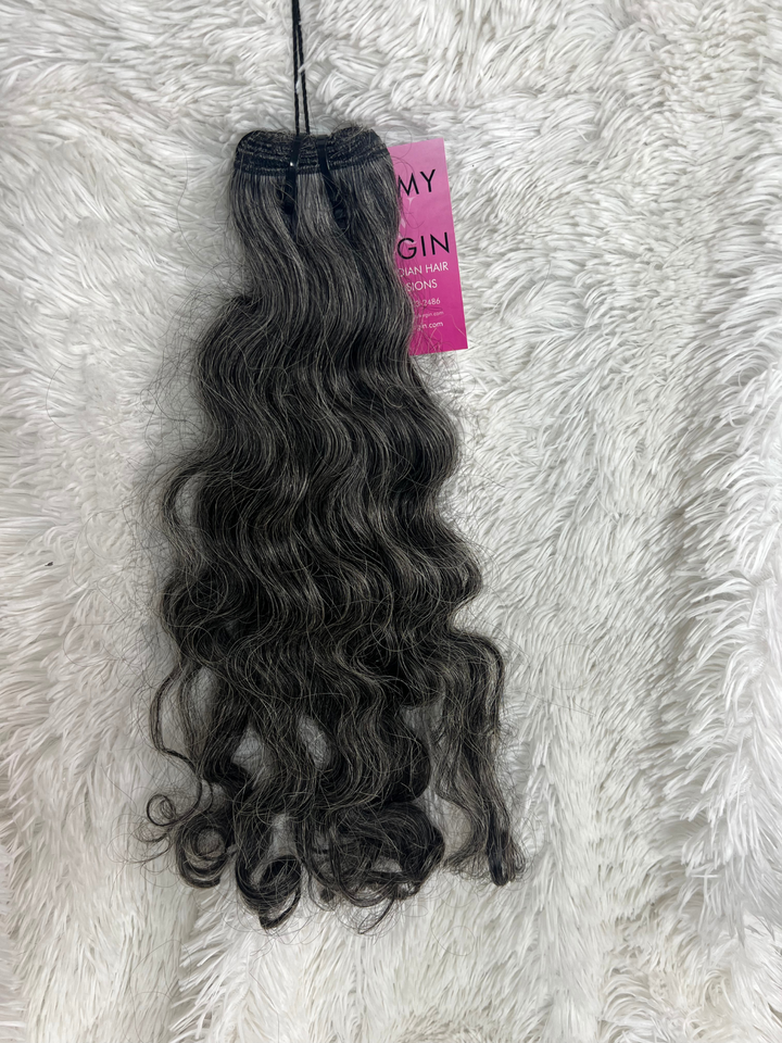 Raw Indian Loose Curly Gray Hair