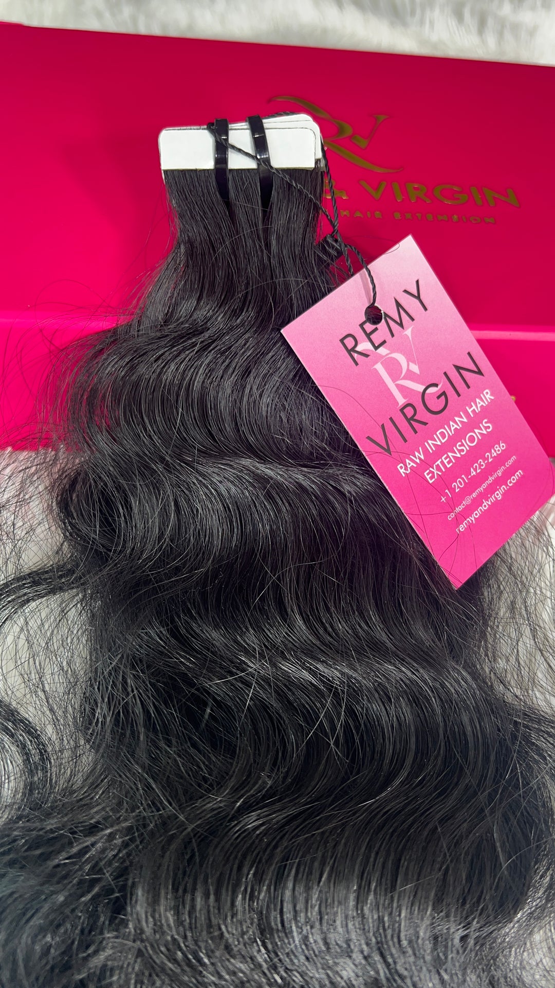 Raw Indian Loose Curly Tape-In Hair Extensions