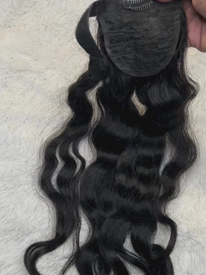 Colas de caballo onduladas indias crudas