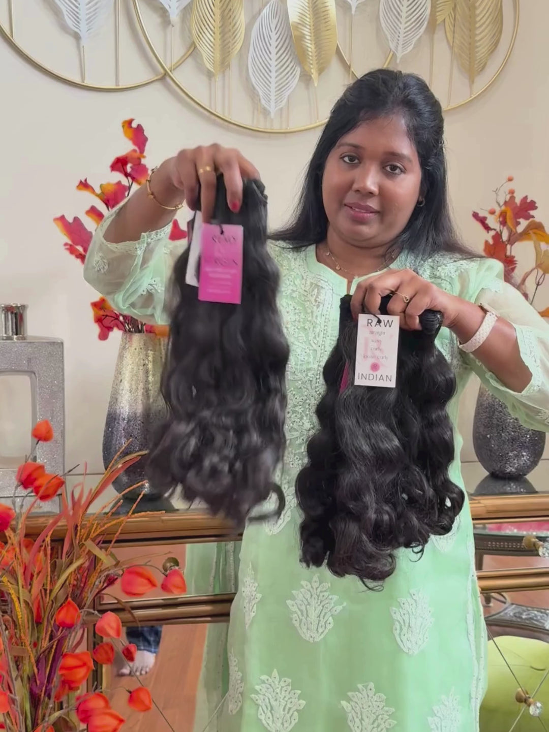 Pelo rizado flojo indio crudo