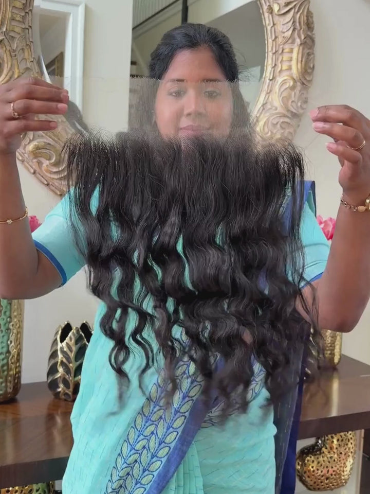 Raw Indian Loose Curly Lace Frontal