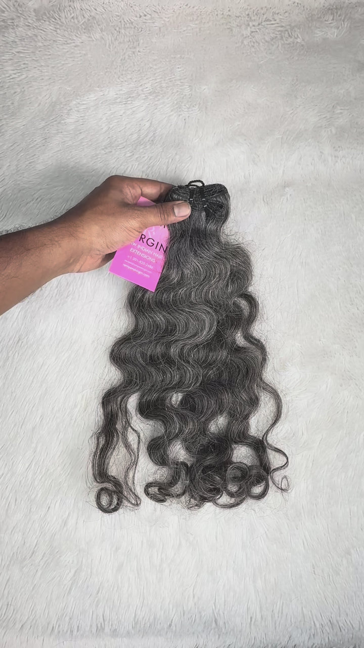 Raw Indian Loose Curly Gray Hair