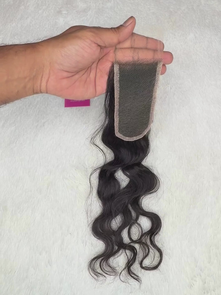 Raw Indian Loose Curly Lace Closure
