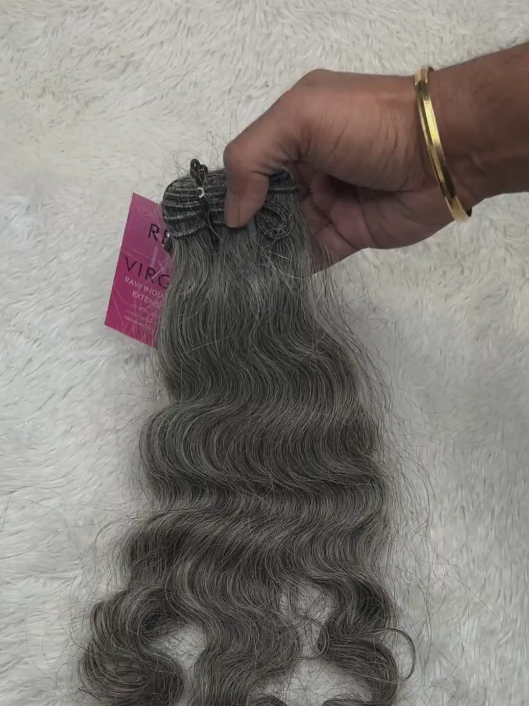 Raw Indian Loose Curly Gray Hair
